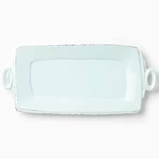 Vietri Lastra Aqua - Handled Platter Rectangular