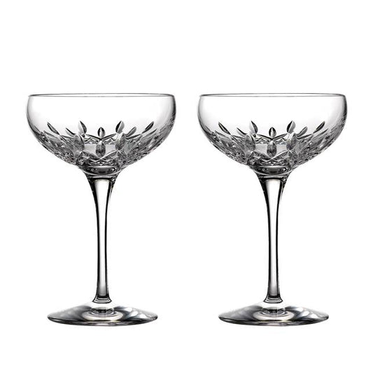 Waterford Lismore Essence Champagne Coupe Saucers, Set of 2