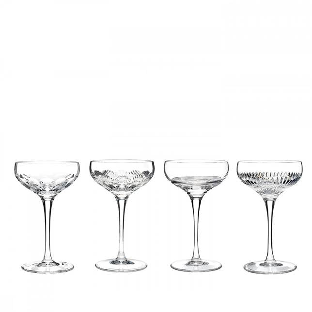 Waterford Mixology Mixed Coupes Small 4oz, Set of 4