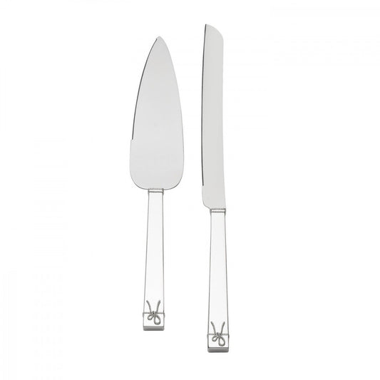 Wedgwood Vera Wang Cake Knife & Server - Love Knots - Stainless