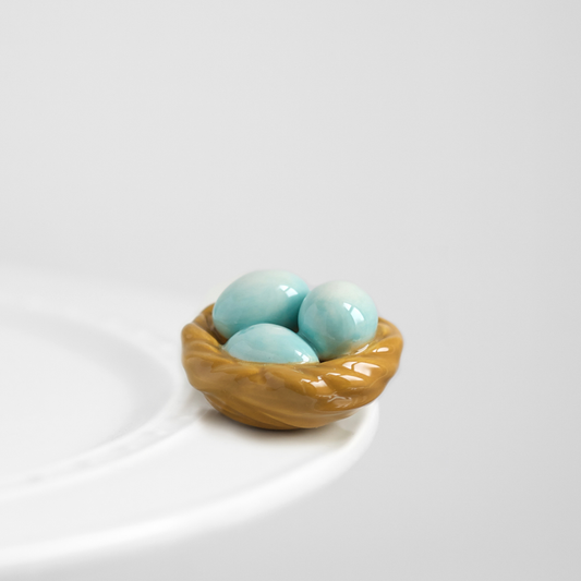 Nora Fleming Mini: Robin's Egg Blue (Nest)