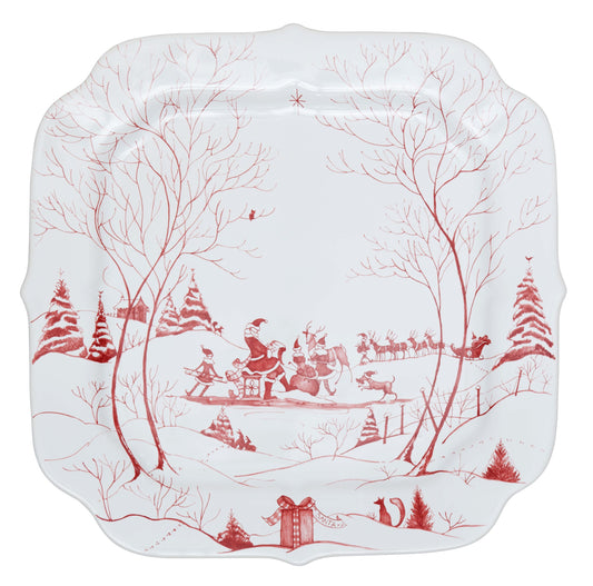 Juliska Country Estate Winter Frolic Ruby - Santa's Cookie Tray