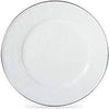 Golden Rabbit Solid White Dinner Plate
