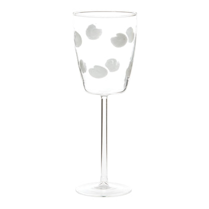Vietri Drop Wine Glass - White