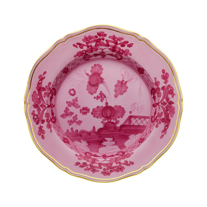 Ginori 1735 Oriente Italiano Dinner Plate with Gold Trim - Porpora (Mauve)