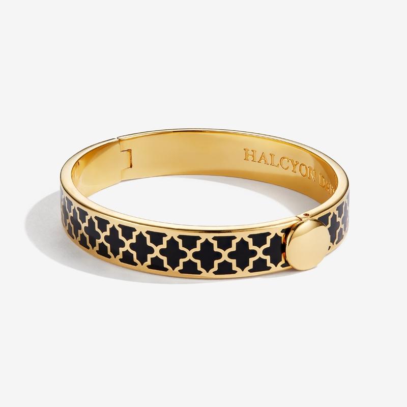 Halcyon Days Bangle - Agama - Black & Gold