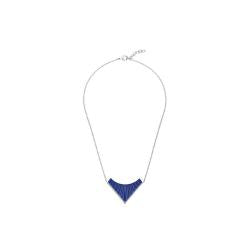 Lalique Necklace - 1925 Pendant - Blue/Silver