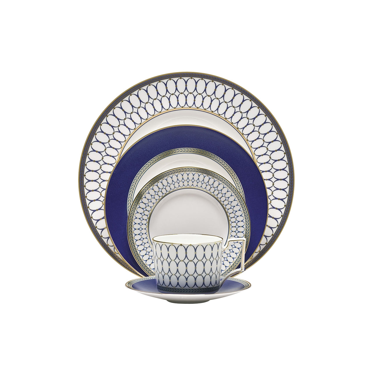 Wedgwood Renaissance Blue & Gold 5-Piece Place Setting