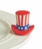 Nora Fleming Mini: Home of the Free (Uncle Sam Hat)