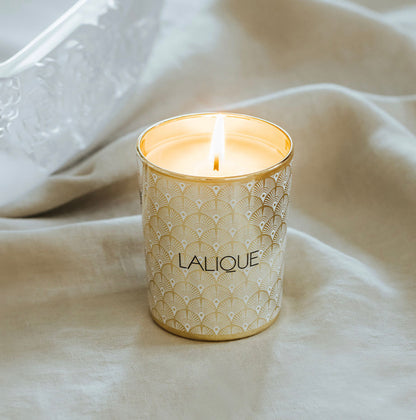 Lalique Scented Candle - Noir Premier, Plume Blanche 1901