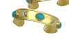 Dina Mackney Designs Bracelet - Cuff Amazonite Gold