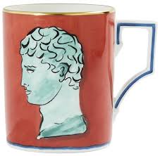 Ginori 1735 Il Viaggio Di Nettuno Mug - Coral Red