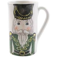Vietri Nutcrackers Latte Mug with Soldier