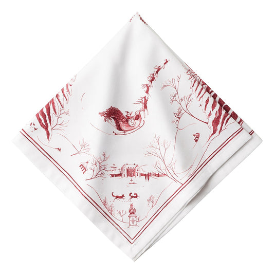 Juliska Napkin: Country Estate Winter Frolic - Ruby
