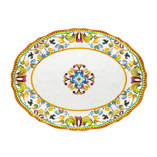 Le Cadeaux Melamine Toscana 16 inch Oval Platter