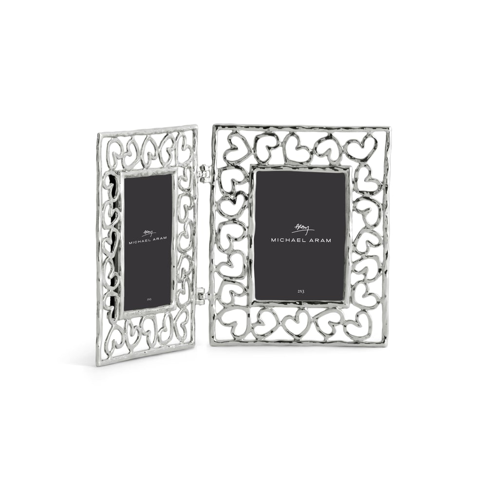 Michael Aram Heart Hinged Frame - Silver 2x3