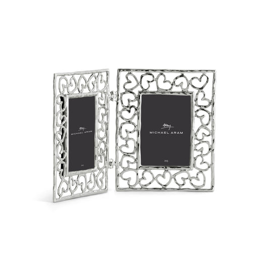 Michael Aram Heart Hinged Frame - Silver 2x3