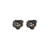 Michael Aram Orchid Stud Earrings with Diamonds in Black Rhodium