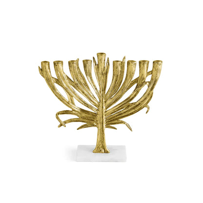 Michael Aram Palm Small Menorah - Gold