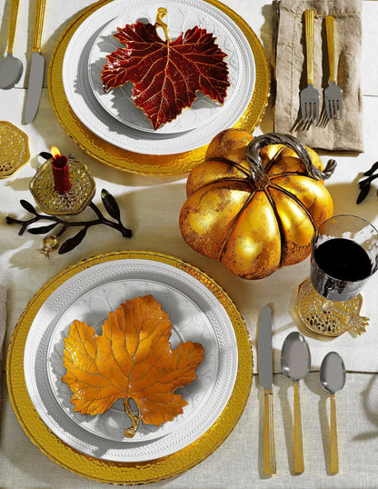 Michael Aram Vine Grape Leaf Dish - Red