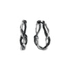 Michael Aram Wisteria Hoop Earrings with Diamonds & Black Rhodium