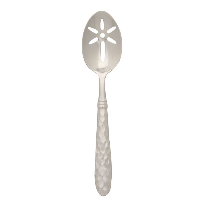 Vietri Flatware: Martellato Slotted Serving Spoon