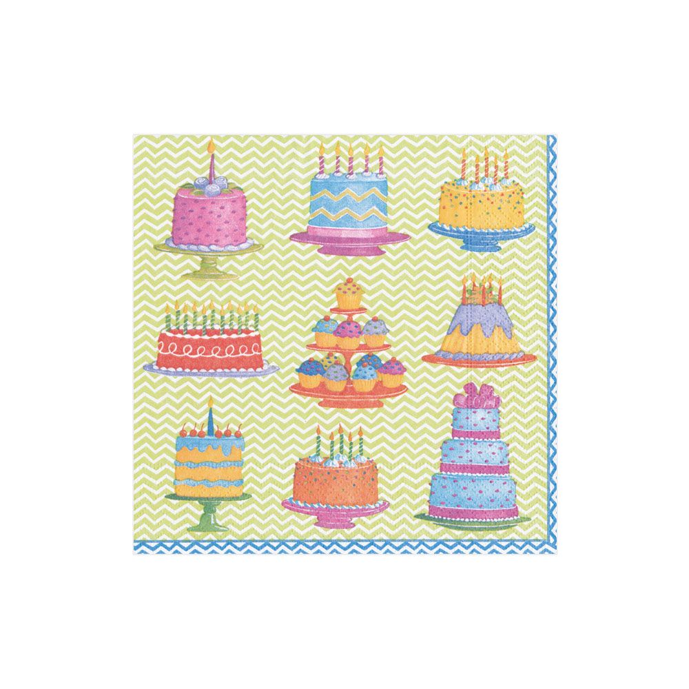 Caspari Cocktail Napkins: Sweet Temptations