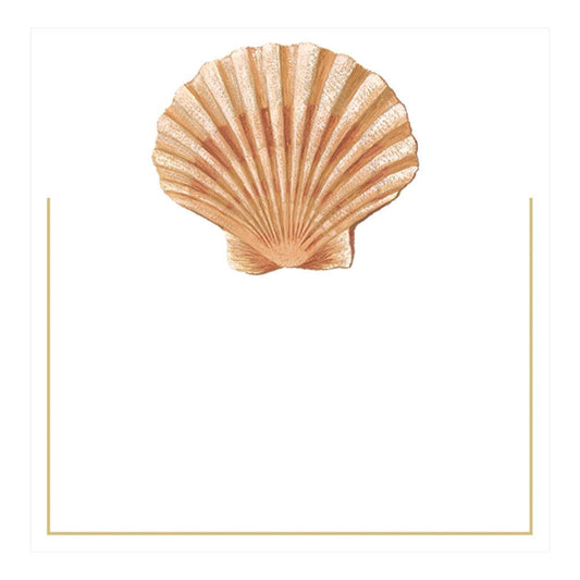 Caspari Place Cards: Seaside Shell Die-Cut