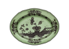 Ginori 1735 Oriente Italiano Oval Platter 13.5" - Bario (Light Green)