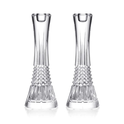 Waterford Lismore Diamond Candlestick 10in, Pair