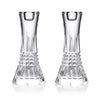 Waterford Lismore Diamond Candlestick 7in, Pair