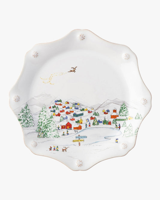 Juliska Berry & Thread North Pole - Scalloped Dessert/Salad Plate