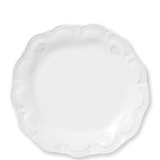 Vietri Incanto Stone Lace Dinner Plate - White