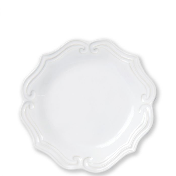 Vietri Incanto Stone Baroque Salad Plate - White