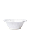 Vietri Incanto Stone Ruffle Cereal Bowl - White