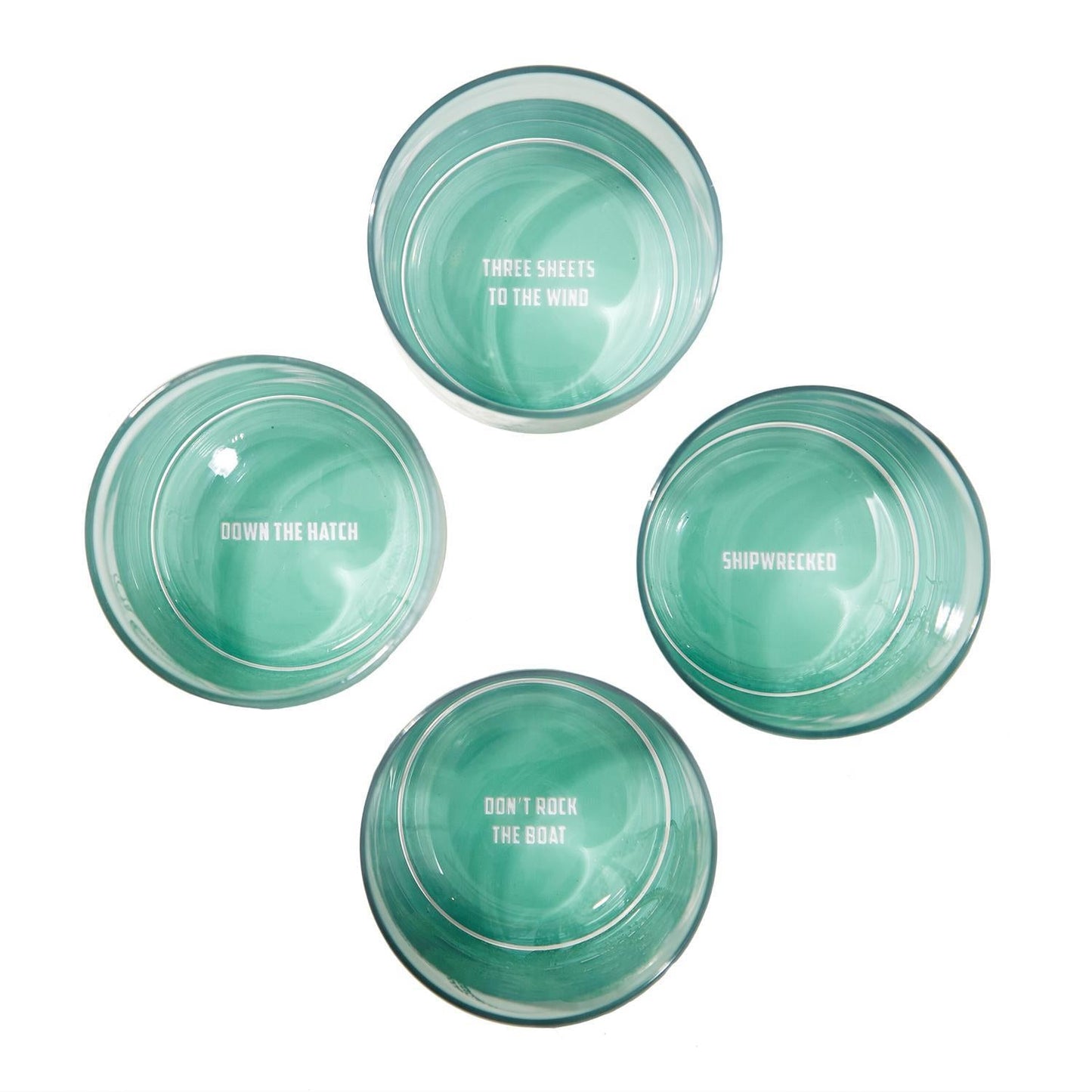 Two's Company Double Old Fashion - Octopus  (Set of 4)