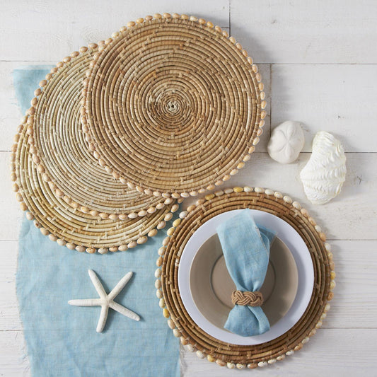 Two's Company Placemat - Shell