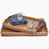 Two's Company Tray - Wicker Rectangle - Large