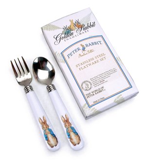 Golden Rabbit Peter Rabbit Baby Flatware