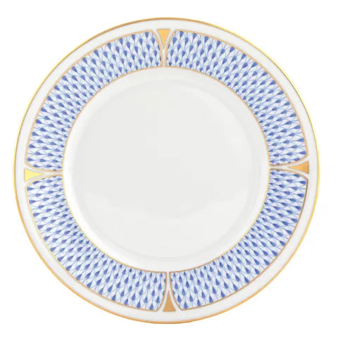 Herend Art Deco Salad Plate - Blue