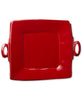 Vietri Lastra Red - Handled Platter Square