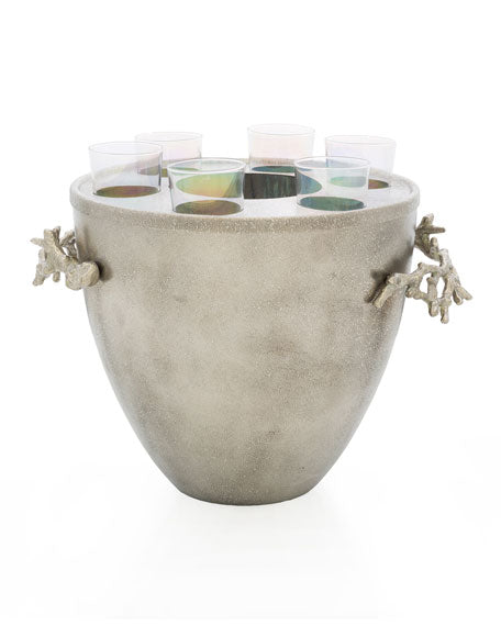 Michael Aram Ocean Reef Vodka Service  & Ice Bucket