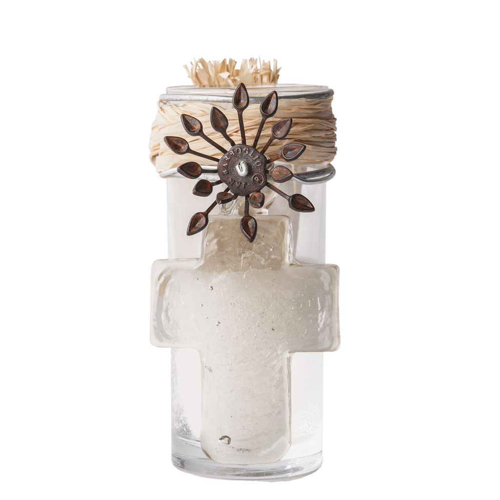 Jan Barboglio Adelita Candle with Houseblessing Cross