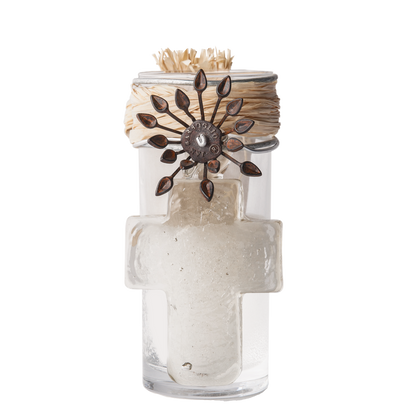 Jan Barboglio Adelita Candle with Houseblessing Cross